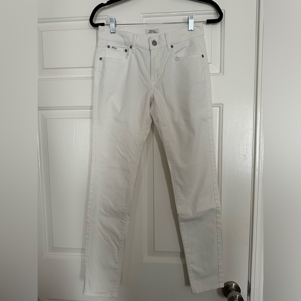Polo by Ralph Lauren White Straight Jeans Classic Design
